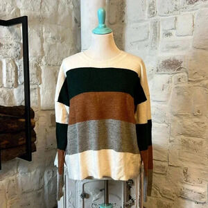 Andree by Unit | Color Block Stripe Sweater